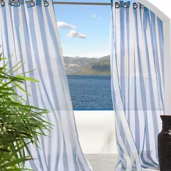 Commonwealth Home Fashions Escape Stripe Outdoor Window Panel -As U Wish Sales Belk 581