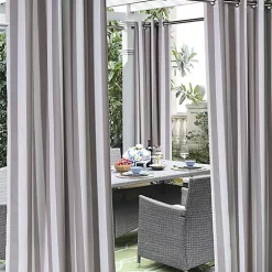 Commonwealth Home Fashions Coastal Stripe Grommet Top Outdoor Panel 15 Commonwealth Home Fashions Coastal Stripe Grommet Top Outdoor Panel -As U Wish Sales Belk 587