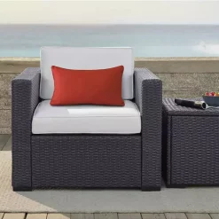 Commonwealth Home Fashions Ruby Red Decorative Lumbar Pillow