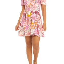 As U Wish Juniors' V-Neck Swing Dress
