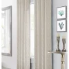 Commonwealth Home Fashions ThermaPlus Arcadia Woven Jacquard Insulated Window Curtain, White -As U Wish Sales Belk 755