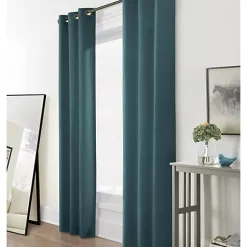 Commonwealth Home Fashions Plow and Hearth 84" L Thermalogic Energy Efficient Insulated Solid Grommet-Top Curtain Pair in Pine