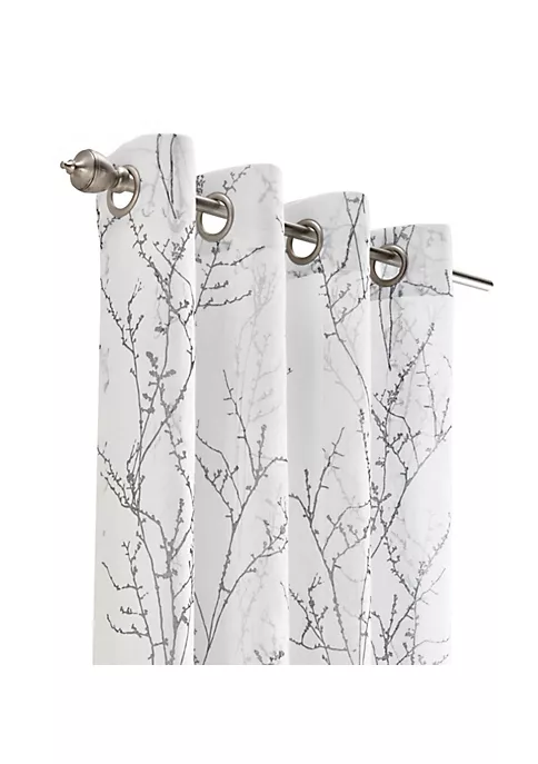 Commonwealth Home Fashions Commonwealth Lisette Grommet Top Panel Sheer Printed Chiffon 4 Commonwealth Home Fashions Commonwealth Lisette Grommet Top Panel Sheer Printed Chiffon - Image 2