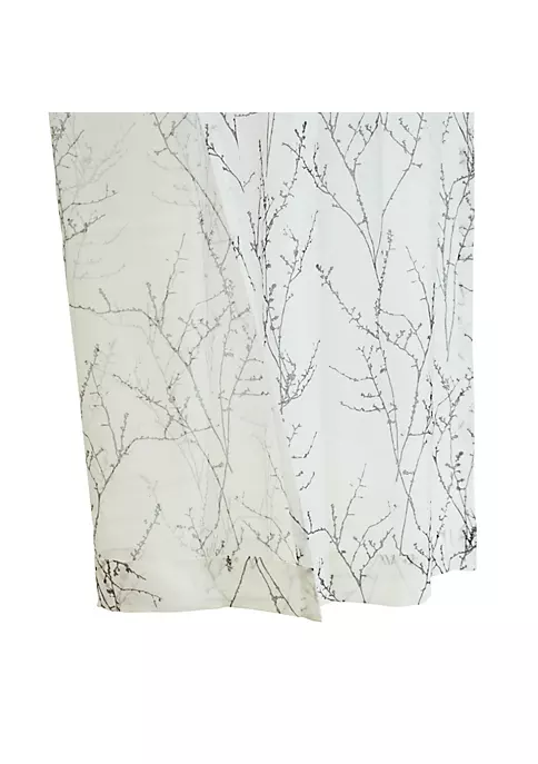 Commonwealth Home Fashions Commonwealth Lisette Grommet Top Panel Sheer Printed Chiffon 5 Commonwealth Home Fashions Commonwealth Lisette Grommet Top Panel Sheer Printed Chiffon - Image 3