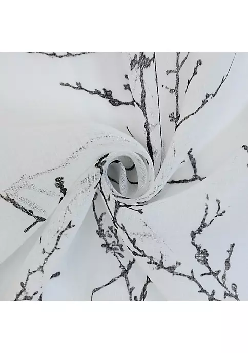 Commonwealth Home Fashions Commonwealth Lisette Grommet Top Panel Sheer Printed Chiffon 6 Commonwealth Home Fashions Commonwealth Lisette Grommet Top Panel Sheer Printed Chiffon - Image 4