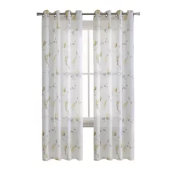 Commonwealth Home Fashions Commonwealth Symphony Grommet Curtain Panel Window Dressing - 52x84", Yellow 13 Commonwealth Home Fashions Commonwealth Symphony Grommet Curtain Panel Window Dressing - 52x84", Yellow -As U Wish Sales Belk 821