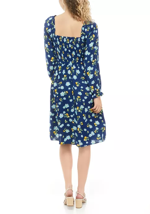 As U Wish Juniors' Long Sleeve Emma Midi Dress 4 As U Wish Juniors' Long Sleeve Emma Midi Dress - Image 2