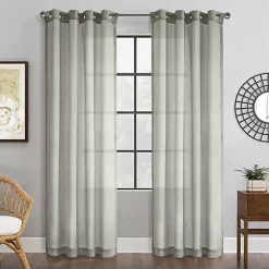 Commonwealth Home Fashions Commonwealth Belge Grommet Dressing Window Curtain Panel - 52x95", Grey 13 Commonwealth Home Fashions Commonwealth Belge Grommet Dressing Window Curtain Panel - 52x95", Grey -As U Wish Sales Belk 851