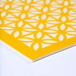 Hide+seek SUPPLY CO Breeze Block Placemats (set of 4)-Sunflower in Yellow -As U Wish Sales Belk 859