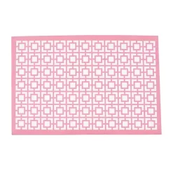 Hide+seek SUPPLY CO Breeze Block Placemats (set of 4)-Vista Vue in Pink -As U Wish Sales Belk 865