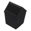 Hide+seek SUPPLY CO Breeze Block Swing Lid Metal WasteBin-Black -As U Wish Sales Belk 876