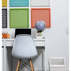 Hide+seek SUPPLY CO Breeze Block Swing Lid Metal WasteBin-Black -As U Wish Sales Belk 878