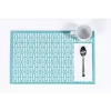 Hide+seek SUPPLY CO Breeze Block Placemats (set of 4)-Granada in Turquoise
