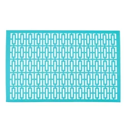 Hide+seek SUPPLY CO Breeze Block Placemats (set of 4)-Granada in Turquoise -As U Wish Sales Belk 884