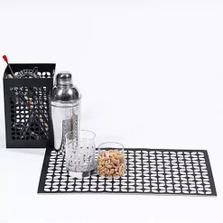 Hide+seek SUPPLY CO Breeze Block Placemats (set of 4)-Galaxy in Black