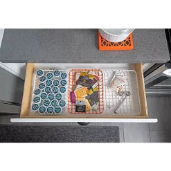 Hide+seek SUPPLY CO Loop Heavy-Duty Wire Bin-Shallow-Orange-set of 4 -As U Wish Sales Belk 911