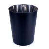 Hide+seek SUPPLY CO Luster Stainless Steel WasteBin-Matte Black -As U Wish Sales Belk 913