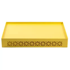 Hide+seek SUPPLY CO Breeze Block Metal Serving Tray Rectangular-Lemon -As U Wish Sales Belk 918