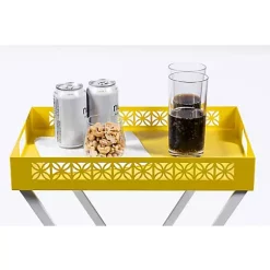 Hide+seek SUPPLY CO Breeze Block Metal Serving Tray Rectangular-Lemon -As U Wish Sales Belk 919