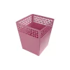 Hide+seek SUPPLY CO Breeze Block Tapered Metal WasteBin-Pink -As U Wish Sales Belk 937