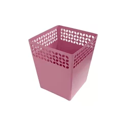 Hide+seek SUPPLY CO Breeze Block Tapered Metal WasteBin-Pink