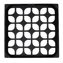 Hide+seek SUPPLY CO Breeze Block Metal Wall Tile: 7" x 7" Black -As U Wish Sales Belk 947