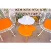Hide+seek SUPPLY CO Genie Mod Shaped Metal Side Table (Shorter)-Orange -As U Wish Sales Belk 948