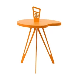 Hide+seek SUPPLY CO Genie Mod Shaped Metal Side Table (Shorter)-Orange -As U Wish Sales Belk 950