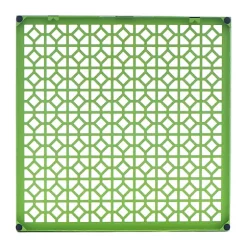 Hide+seek SUPPLY CO Breeze Block Metal Wall Tile: 15.5" x 15.5" Greenery -As U Wish Sales Belk 958