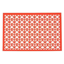 Hide+seek SUPPLY CO Breeze Block Placemats (set of 4)-Cordova in Orange -As U Wish Sales Belk 984