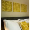Hide+seek SUPPLY CO Breeze Block Metal Wall Tile: 15.5" x 15.5" Lemon -As U Wish Sales Belk 988