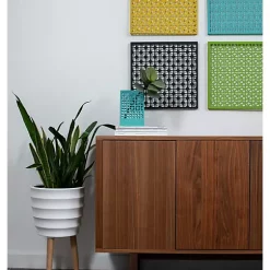 Hide+seek SUPPLY CO Breeze Block Metal Wall Tile: 15.5" x 15.5" Lemon -As U Wish Sales Belk 992